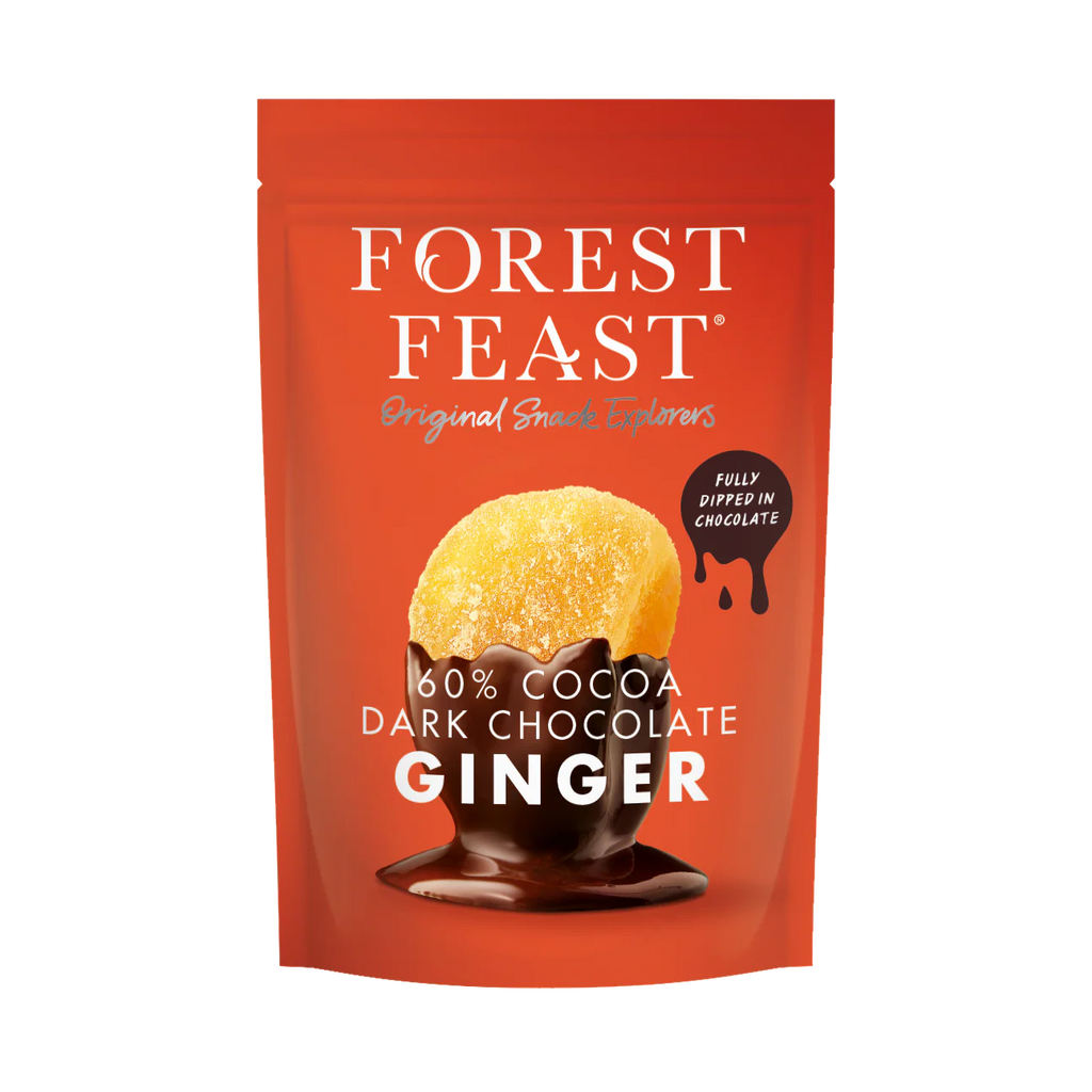 Forest Feast 60% Cocoa Dark Chocolate Ginger 130g