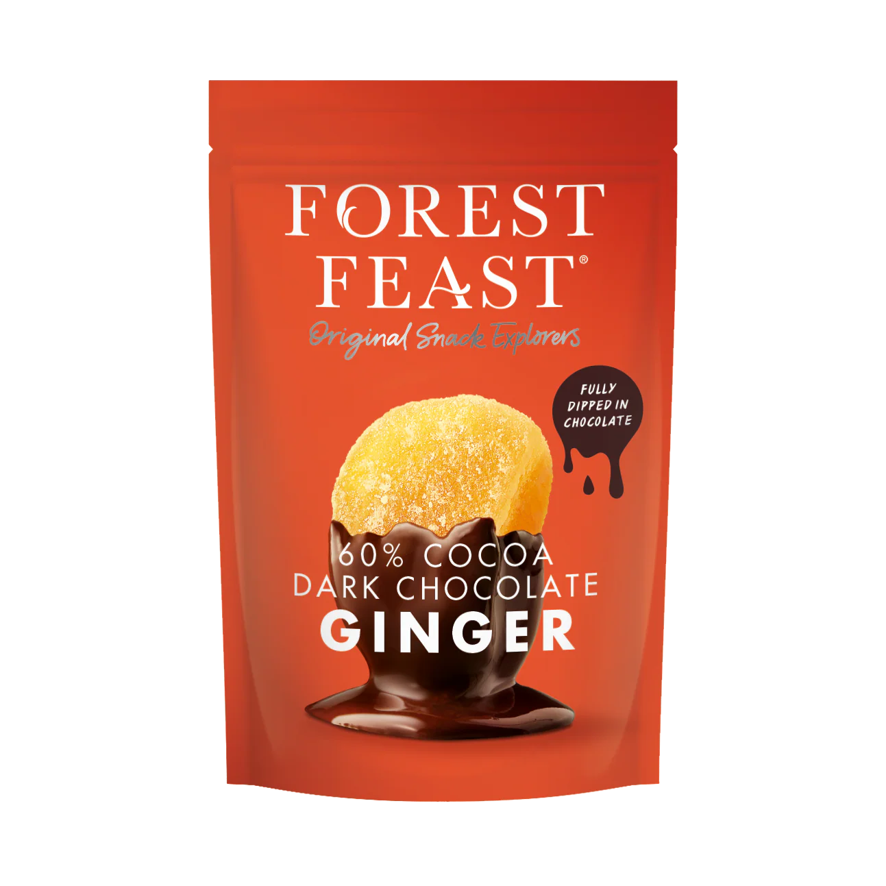 Forest Feast 60% Cocoa Dark Chocolate Ginger 130g