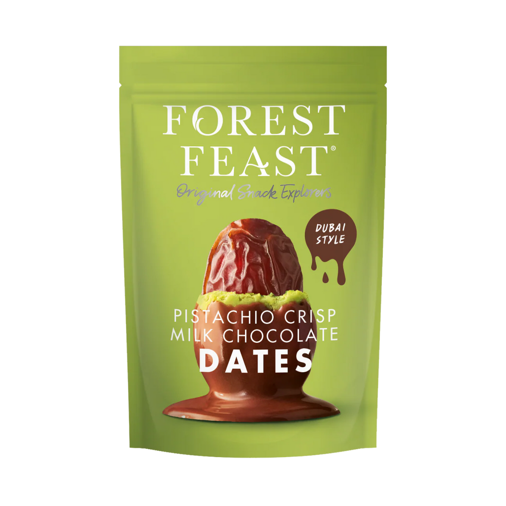 Forest Feast Pistachio Crisp Milk Chocolate Dates 120g