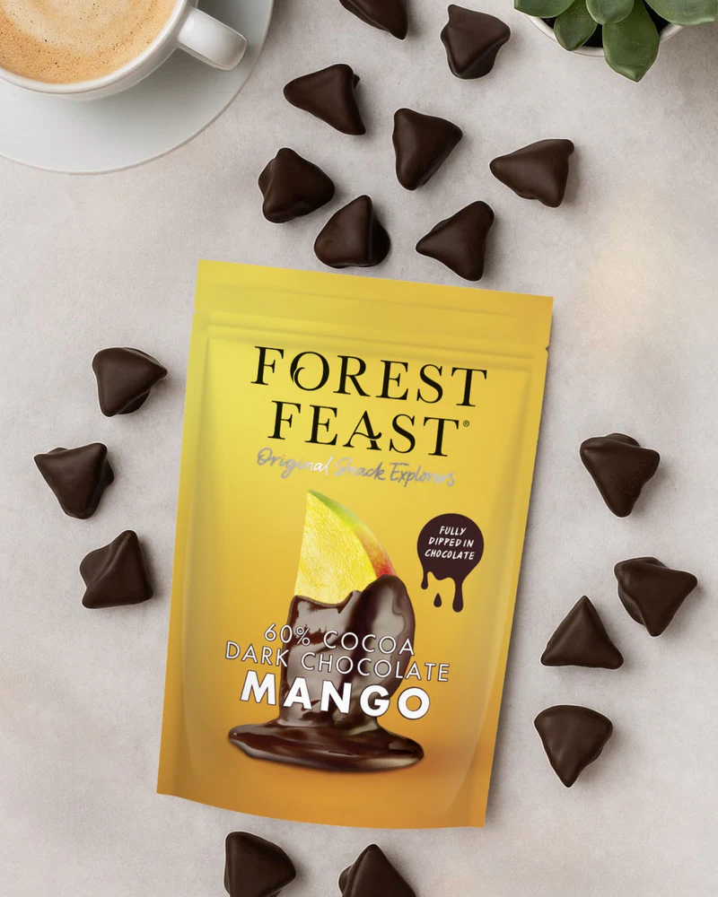Forest Feast 60% Cocoa Dark Chocolate Mango 100g