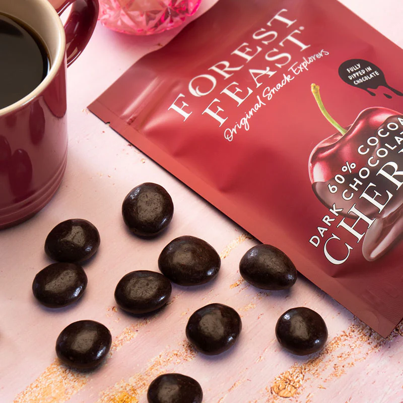 Forest Feast - Dark Chocolate Sour Cherries 120g
