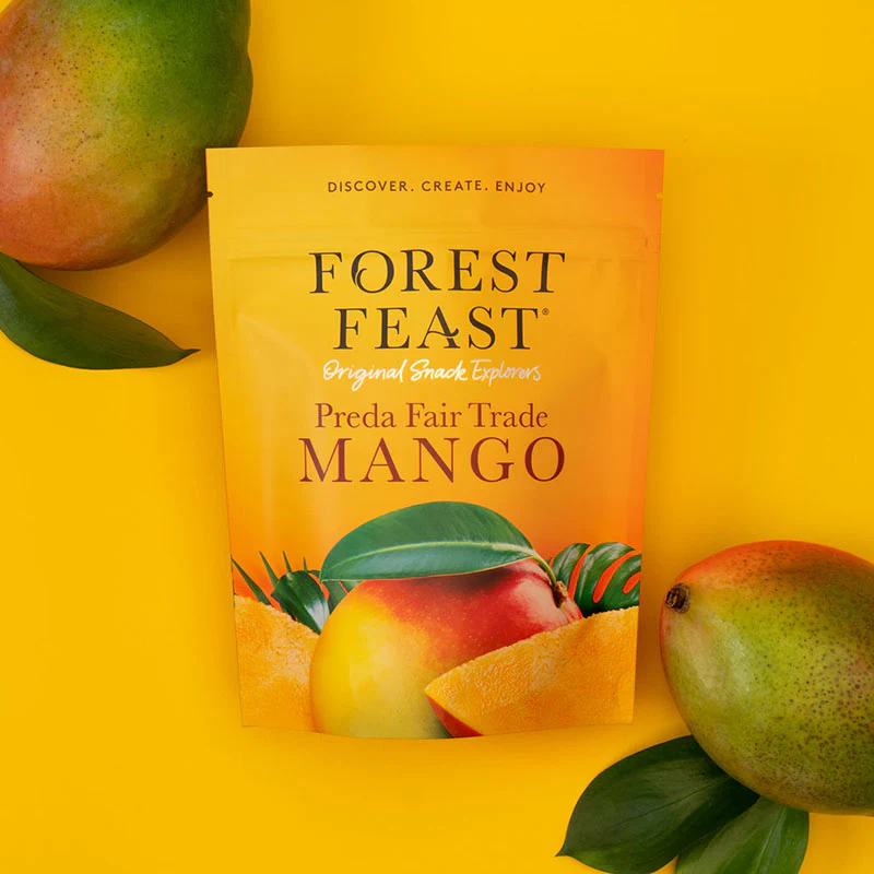 Forest Feast Preda Fair Trade Mango Dried Fruit Snack 100g